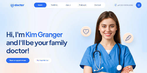The business card website for doctors