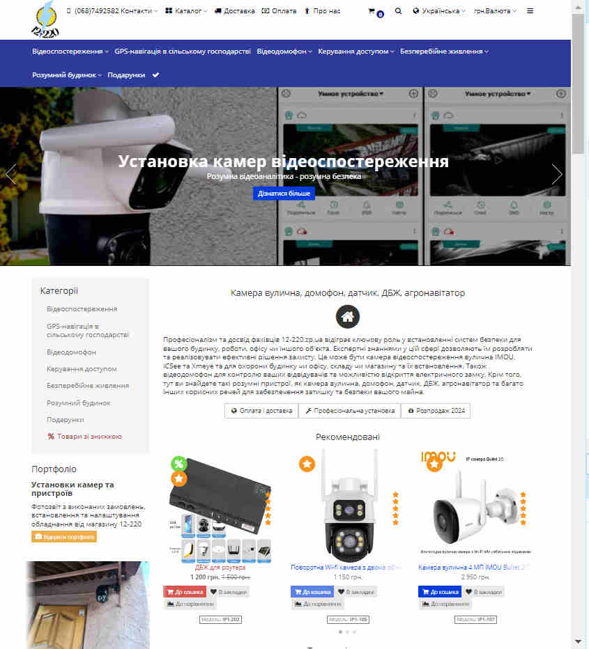 Website development. Ecommerce