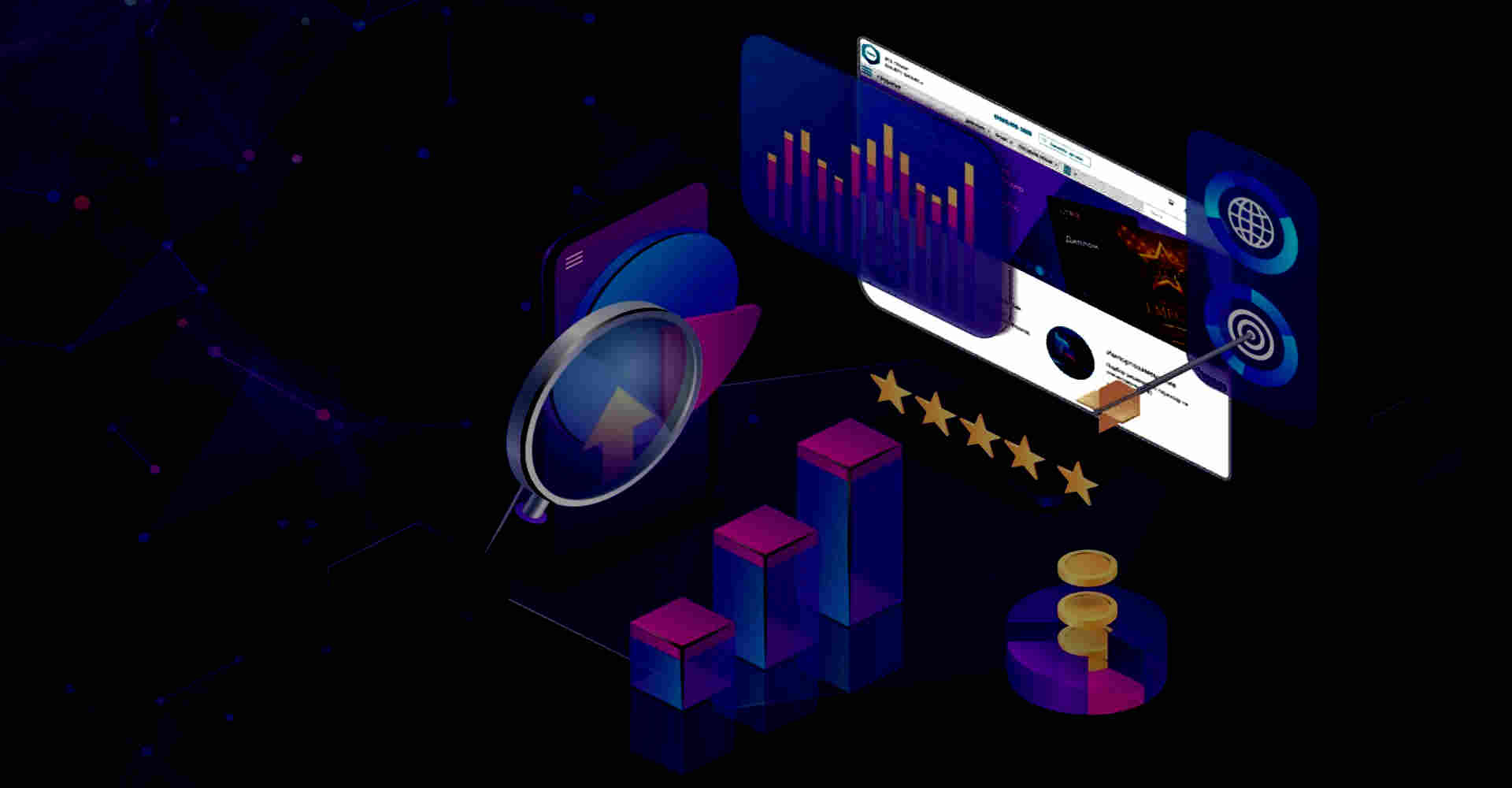 Our main activities are the creating and improving websites for businesses.